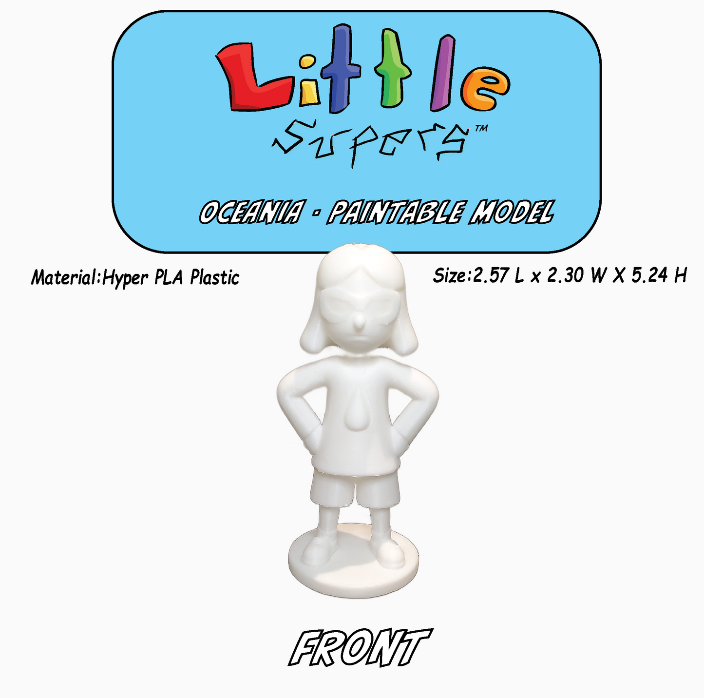 Little Supers Hero Pack - 3d Paintable Model Bundle
