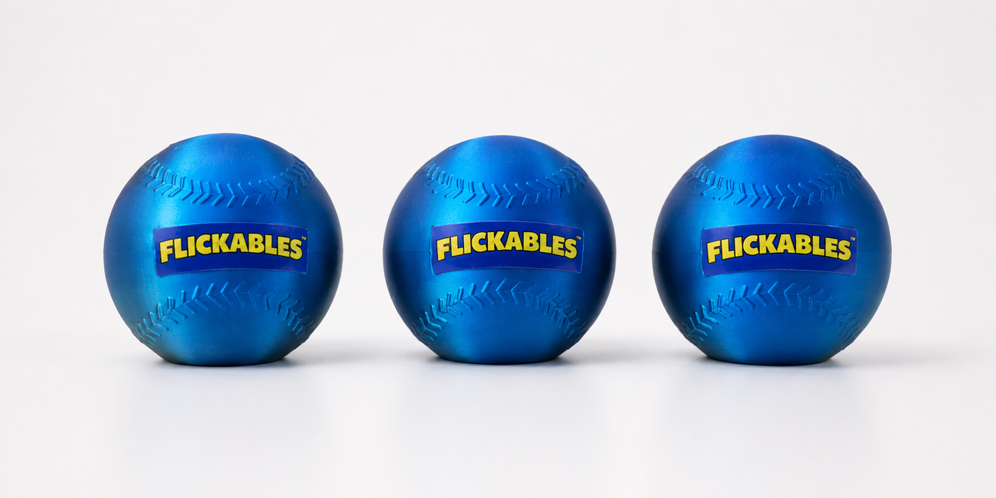 Flickables™ - Baseball Series 1 - 3 Ball Booster Pack