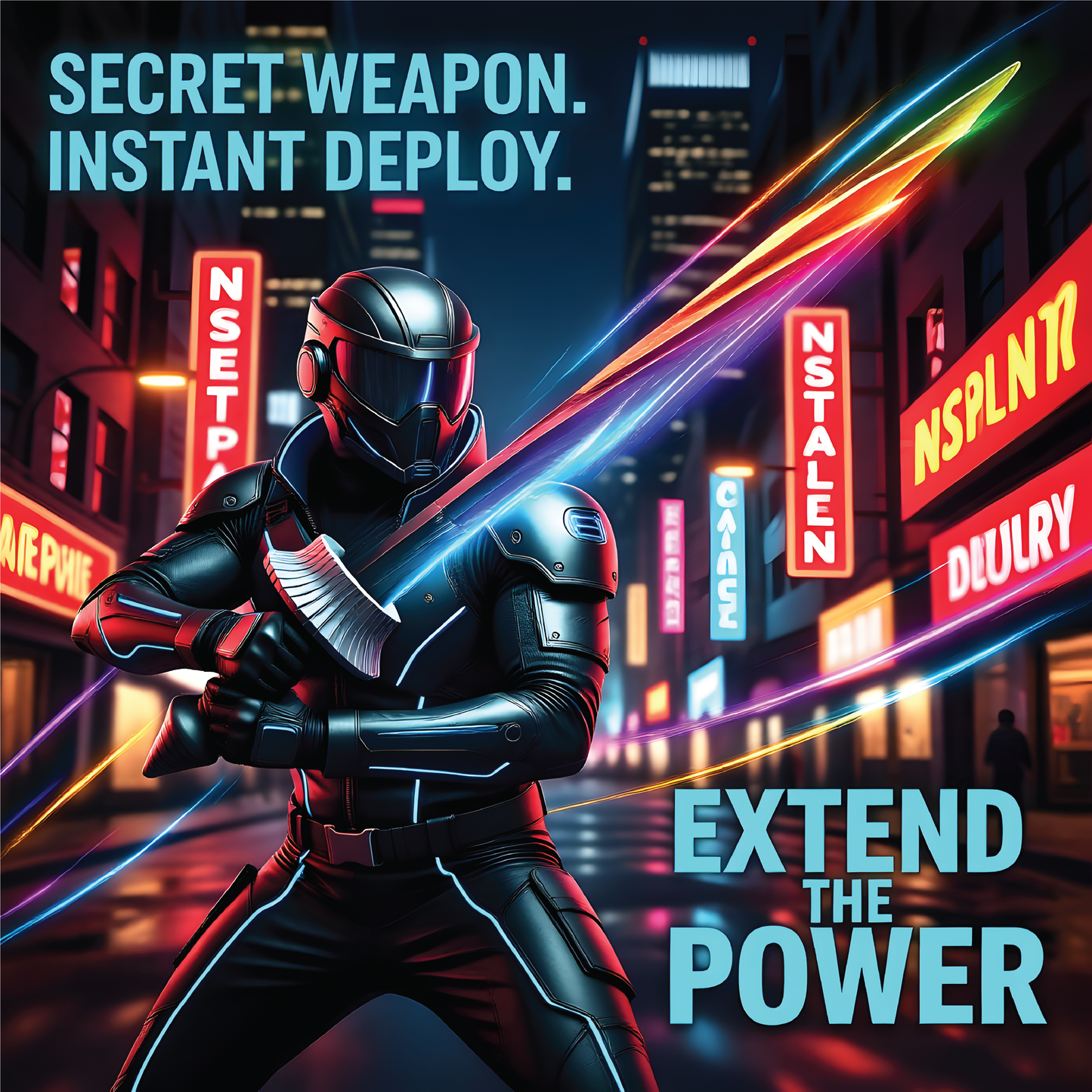 Retractable Drill Sword