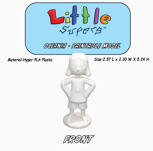 Little Supers - Oceania - 3D Paintable Model