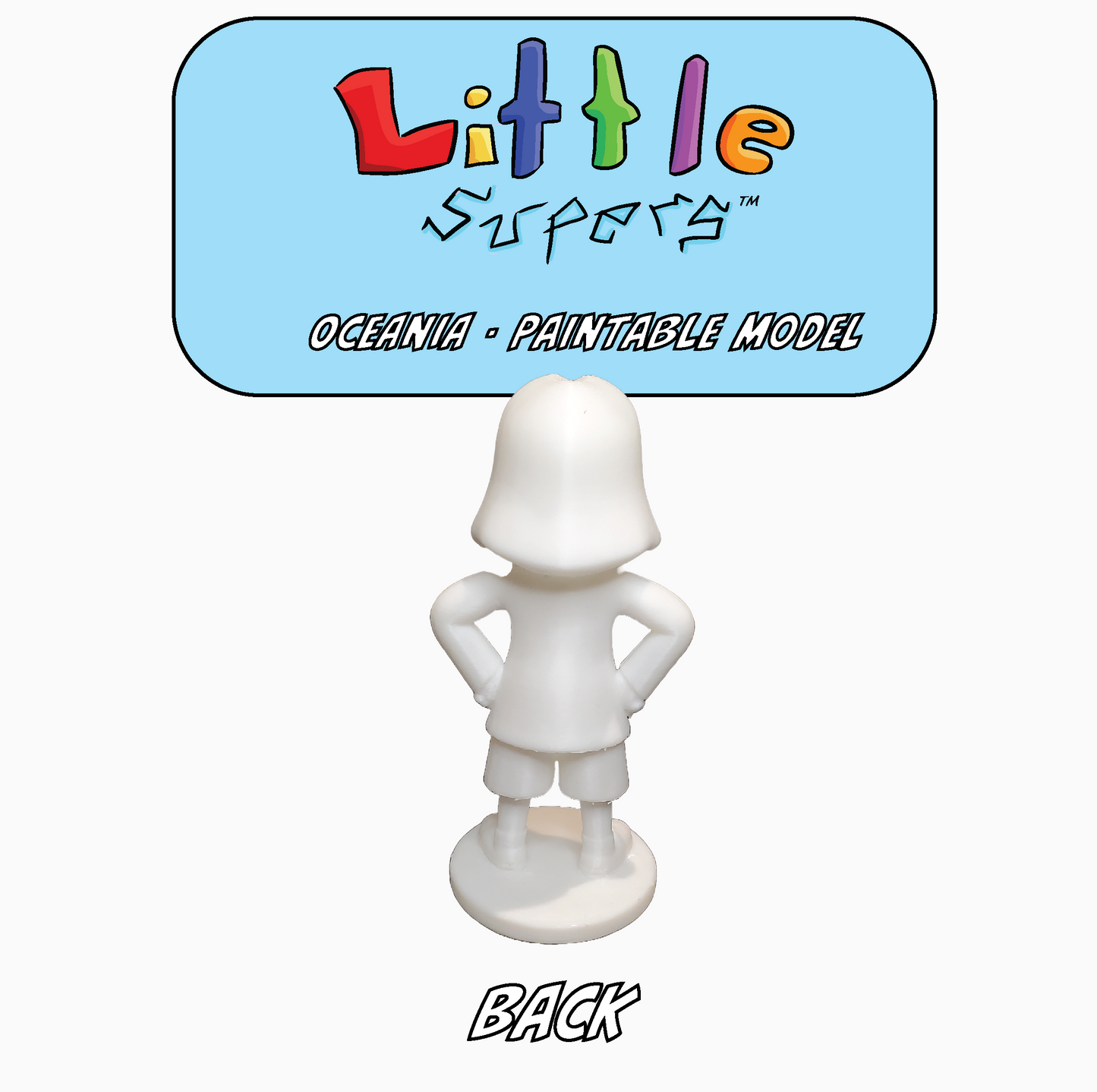 Little Supers Hero Pack - 3d Paintable Model Bundle