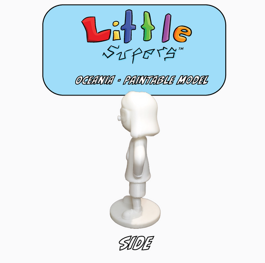 Little Supers - Oceania - 3D Paintable Model