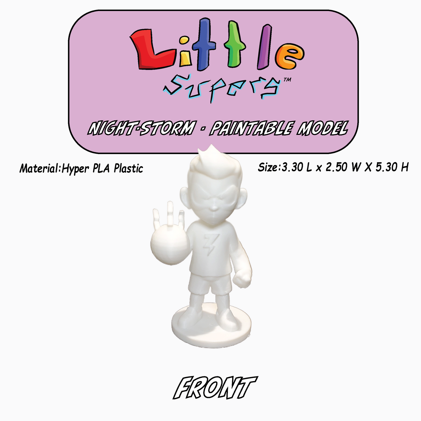 Little Supers Hero Pack - 3d Paintable Model Bundle