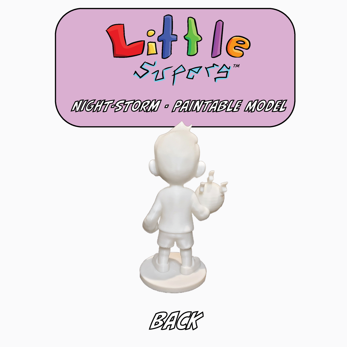 Little Supers Hero Pack - 3d Paintable Model Bundle