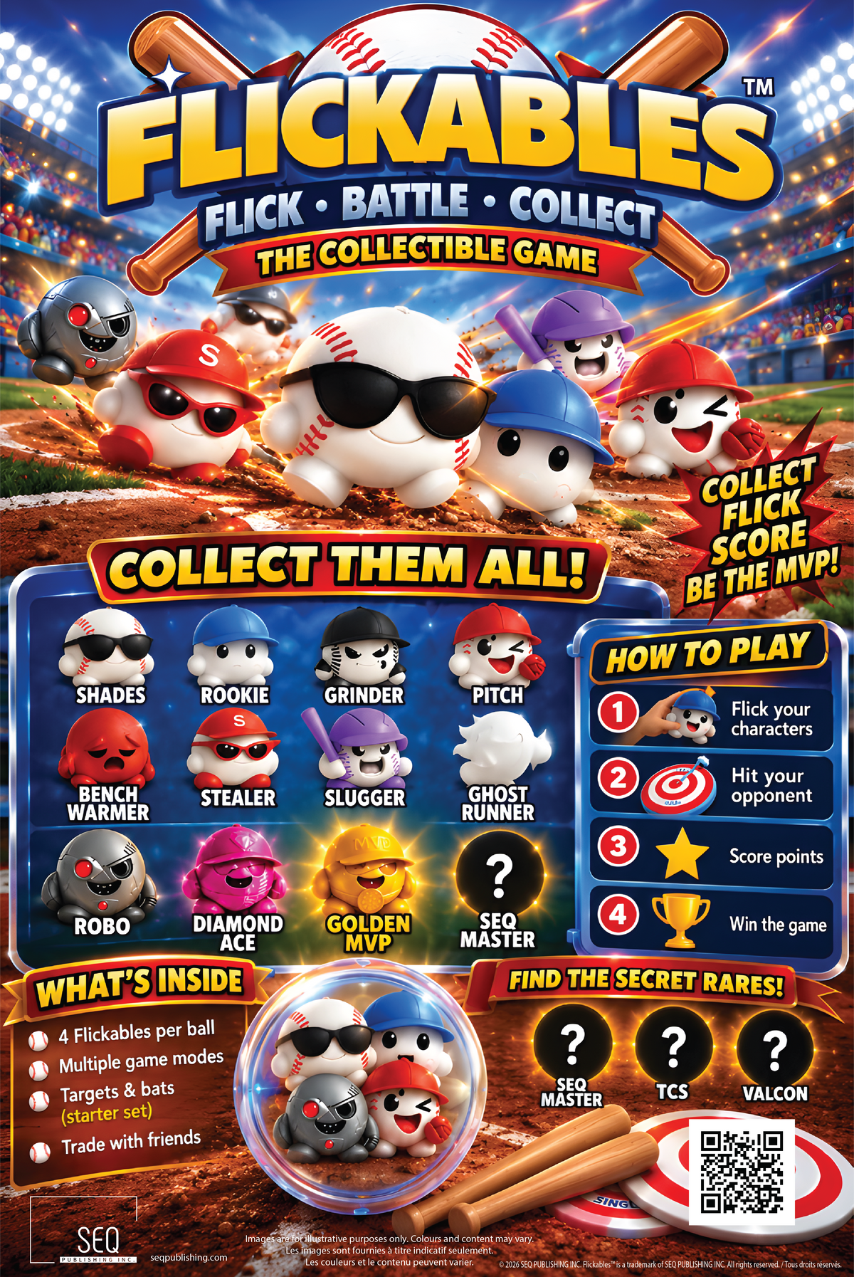Flickables - Baseball Series 1 - Starter Pack