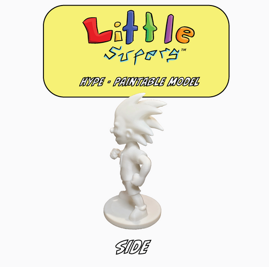 Little Supers - Hype - 3D Paintable Model